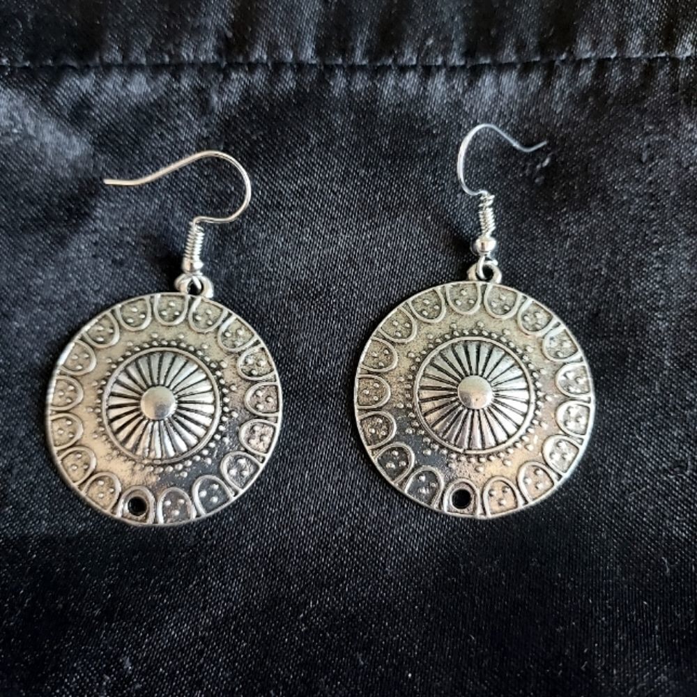 STERLING SILVER BOHO DANGLE EARRINGS